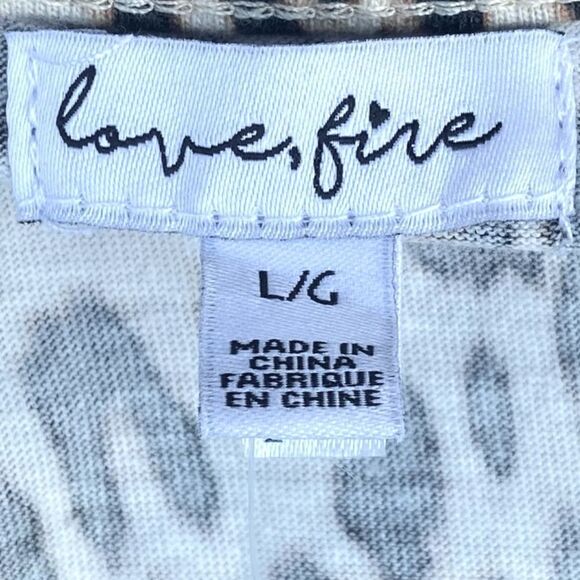 NWT New Love Fire Leopard Print Tiered Swing Tank Top Large Animal Print Jungle - Picture 3 of 8